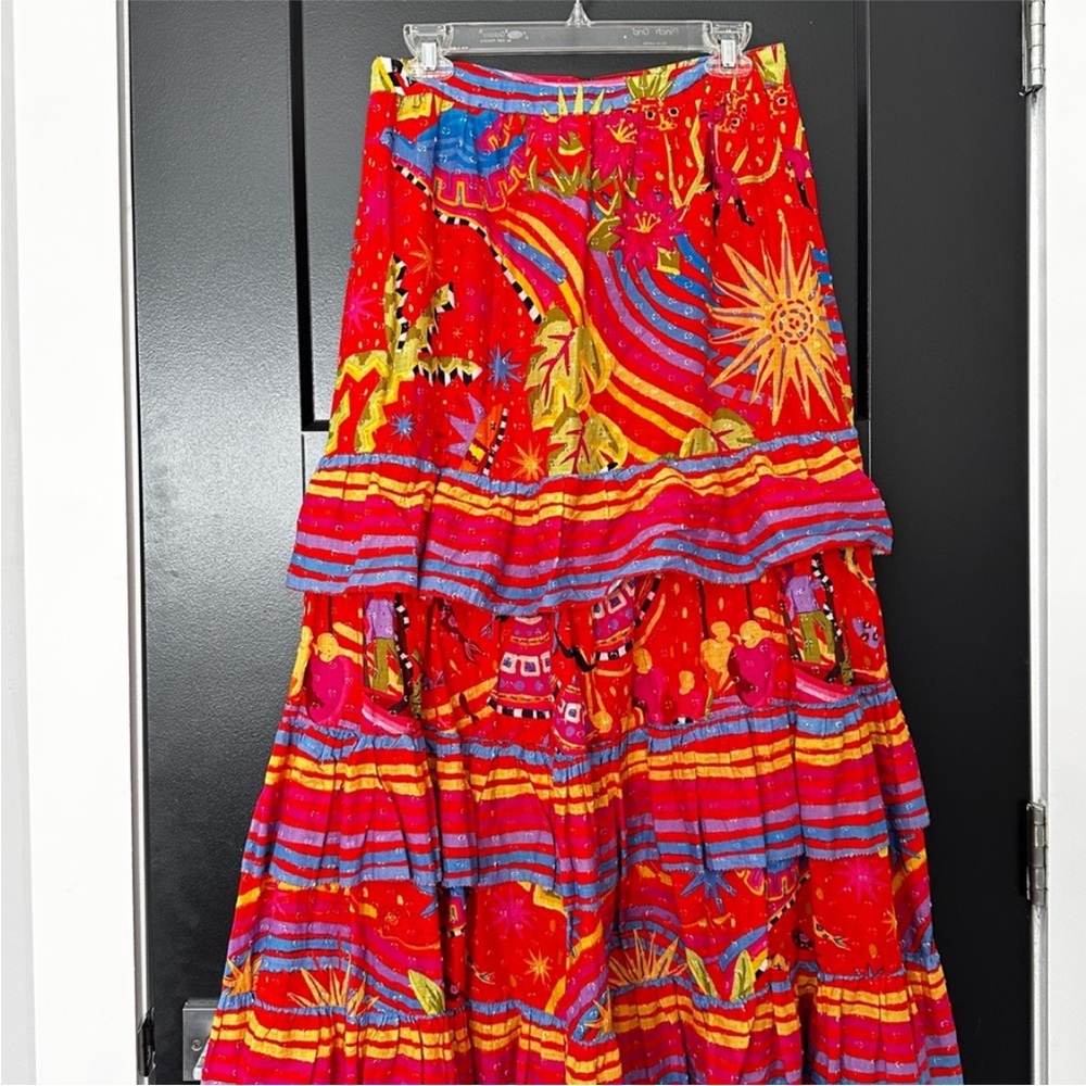 Farm Rio Magic Forest Midi Skirt Small